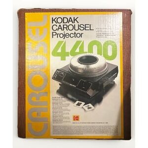 Kodak Carousel 4400 Slide Projector w/ Lens Tray Remote Box + EC Stack Loader